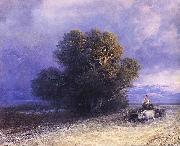 Ivan Aivazovsky Ox Cart Crossing a Flooded Plain china oil painting artist
